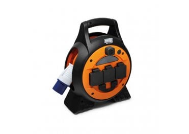 15M Roller Mobile Mains Power Unit With Led Light