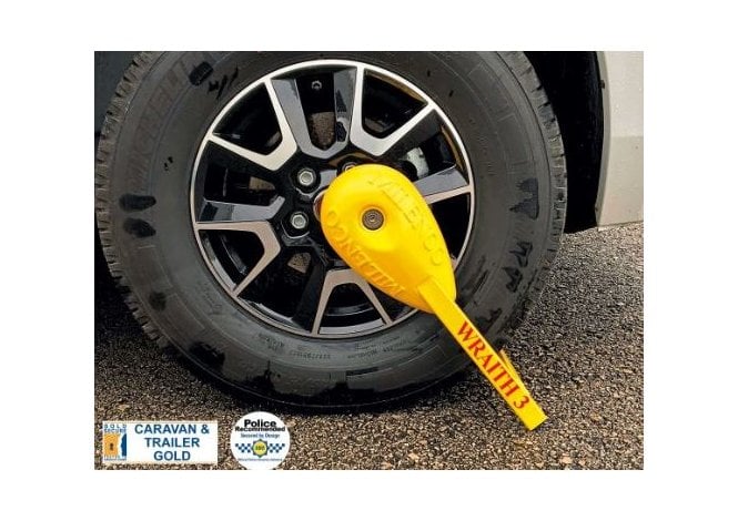 Milenco Wraith 3 Motorhome Wheel Lock Clamp