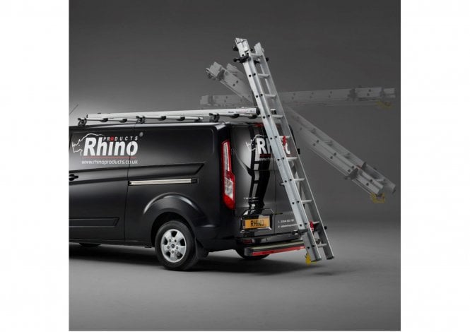 Rhino SafeStow4 Ladder Stow - 2.2m SafeStow4 (Two Ladders) - VW Caddy 2020 on - SWB LOW ROOF TWIN DOORS