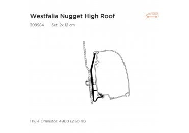 Adapter 4200 Westfalia Nugget Adapter High roof (Set: 2x 12cm)