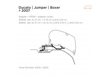 Boxer Adapter Series 6 2006 on L2H2 3.25m