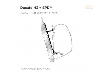 Ducato 2006 on H3 Wall Adapter (Set: 2x 50cm + 1x 10cm)