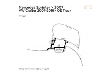 Mercedes Sprinter 2006 on Adapter H2 (OE Track)