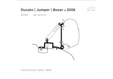 Relay 1994-2006  Adapter (Set: 3x 8cm)