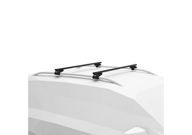 Thule SmartRack XT Square Roof Bars - VW Caddy Life MPV 04-15 (Raised Rails)