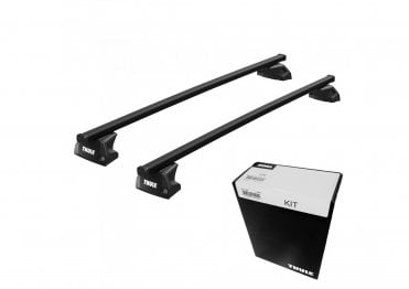 SquareBar EVO Roof Bars - Mercedes EQA SUV 21- (Flush Rails)