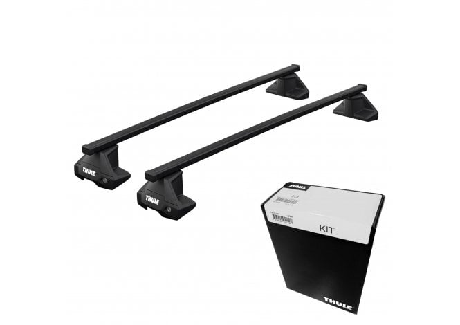 Thule  SquareBar EVO Roof Bars - Volvo V60 Estate 10-18 (No Roof Rails) (Normal Roof)