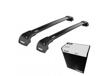 Thule WingBar Edge Black Roof Bars - Vauxhall Astra Sport Tourer Estate 10-15 (Flush Rails)