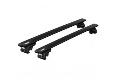 Thule WingBar EVO Black Roof Bars - Daewoo Nubira Estate 97-03 (Raised Rails)