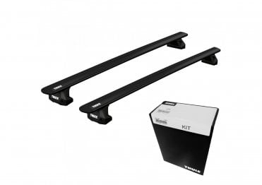 WingBar EVO Black Roof Bars - Mercedes EQC 5-dr SUV 20- (Fix Point)