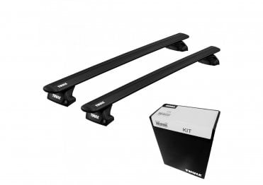 WingBar EVO Black Roof Bars - Volvo V40 Cross Country Hatch 13-19 (Flush Rails)