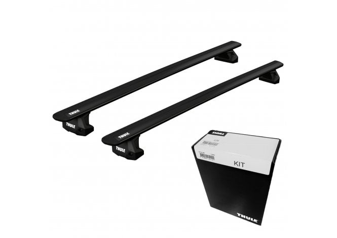 Thule WingBar EVO Black Roof Bars - VW Caravelle (T-Track) (T5) 03-15 (T6) 15-