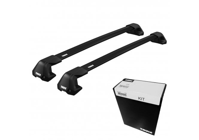 Thule  WingBar EVO Edge Black Roof Bars - VW Golf 5-dr Hatch 04-07 (Normal Roof)