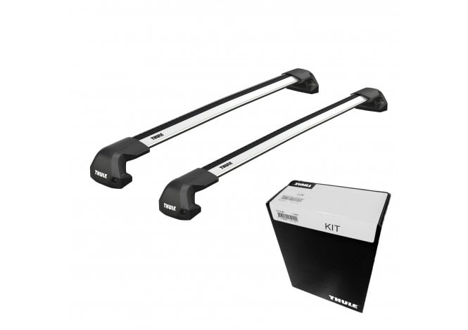 Thule WingBar EVO Edge Silver Roof Bars - Dacia Dokker MPV 12- (Fix Point)