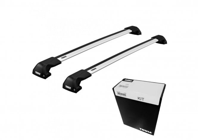 Thule WingBar EVO Edge Silver Roof Bars - MG HS 5-dr SUV 18- (Flush Rails)