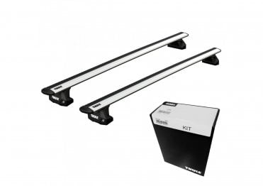 WingBar EVO Silver Roof Bars - Fiat Doblo Van 10-22 (Fix Point)