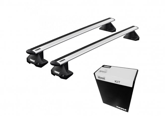 Thule  WingBar EVO Silver Roof Bars - Peugeot 508  4-dr Saloon 11-18 (Normal Roof)