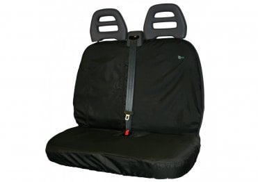 Tailored Double Passenger Seat Cover - Citroen Relay 2006on - Black