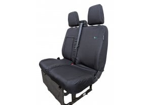 Tailored Double Passenger Seat Cover - Ford Transit 2014on - Black