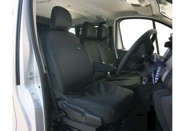 Tailored Drivers Front Seat Cover - Fiat Talento 2014on - Black