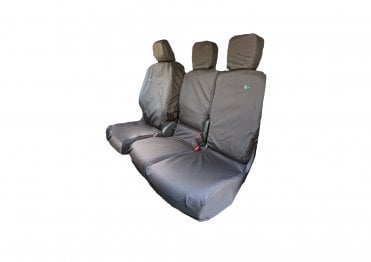 Tailored Front Seat Cover Set Double Passenger (folding) - Citroen Berlingo 2019on - Black