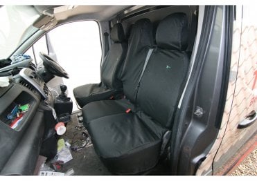 Tailored Front Seat Cover Set (Folding) - Fiat Talento 2014on - Black