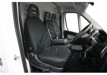 Tailored Single Front Seat Cover - Peugeot Boxer 2006on - Black